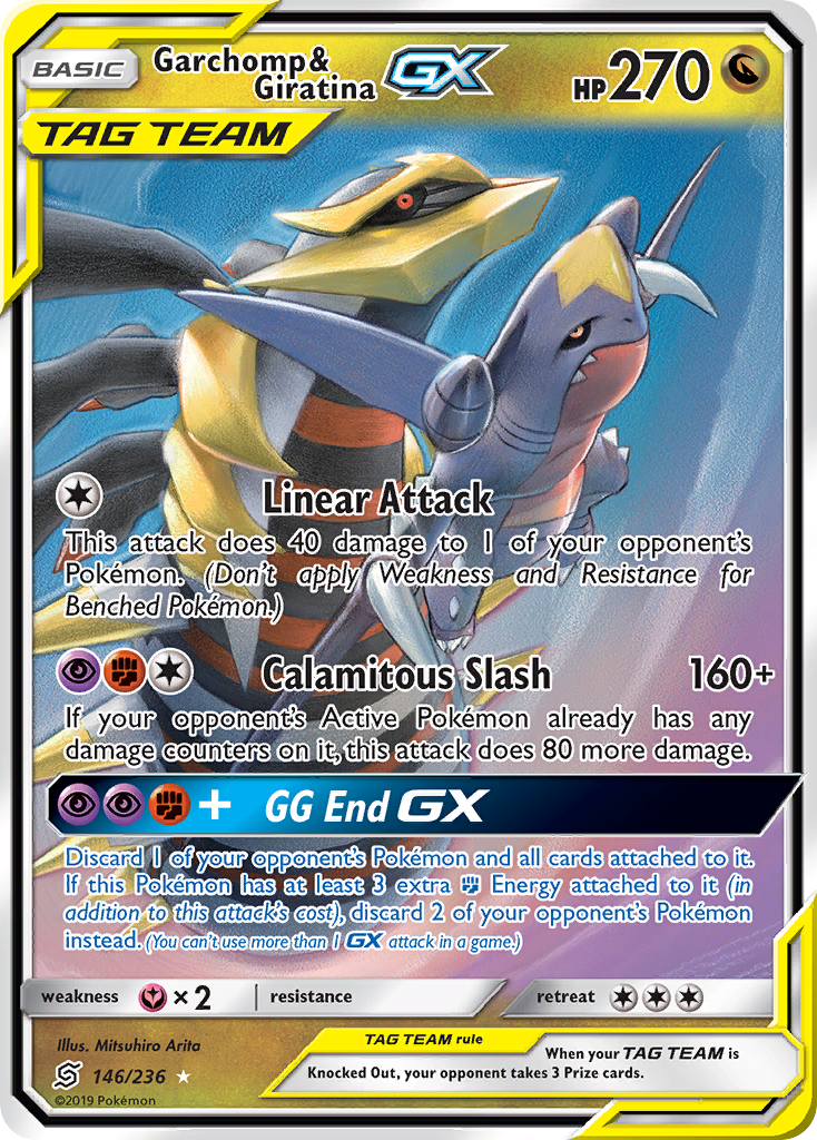 Garchomp & Giratina GX (146/236) [Sun & Moon: Unified Minds] | Chromatic Games