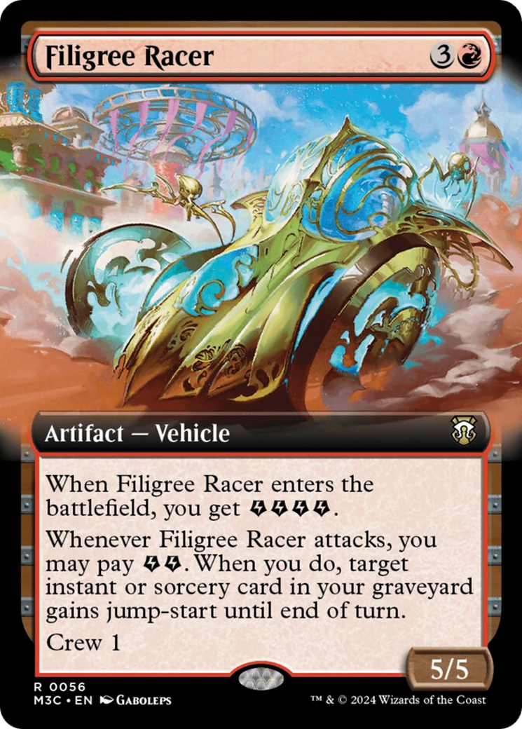 Filigree Racer (Extended Art) [Modern Horizons 3 Commander] | Chromatic Games