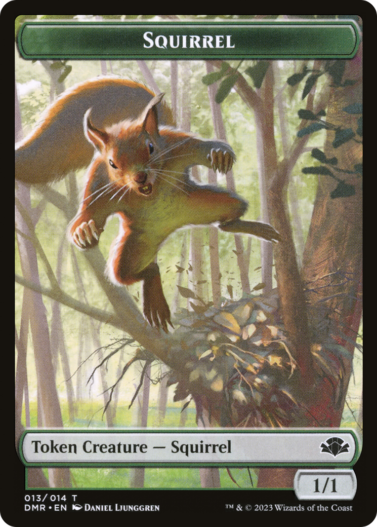 Squirrel Token [Dominaria Remastered Tokens] | Chromatic Games