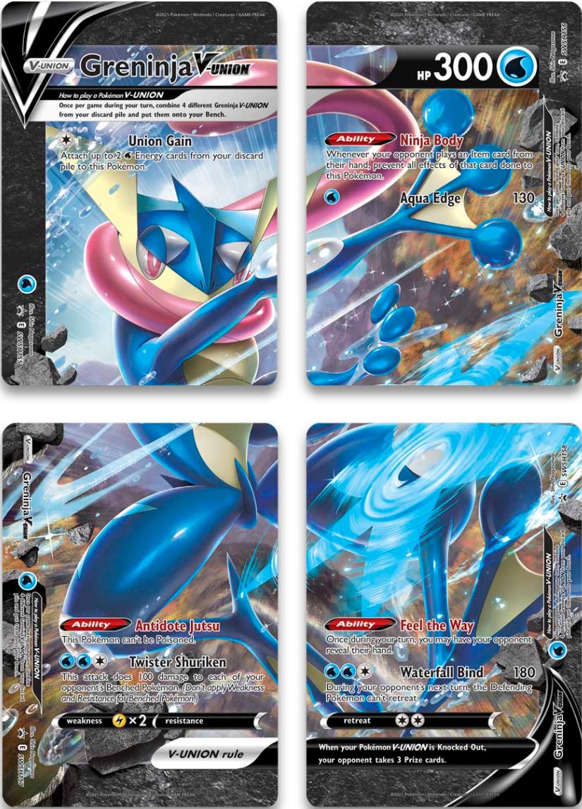 Greninja V-Union (Set of 4) [Sword & Shield: Black Star Promos] | Chromatic Games