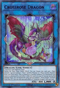 Crossrose Dragon (Blue) [LDS2-EN114] Ultra Rare | Chromatic Games