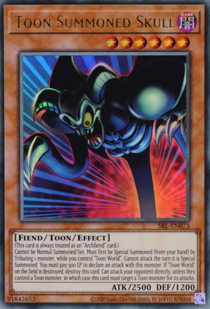 Toon Summoned Skull (25th Anniversary) [SRL-EN073] Ultra Rare | Chromatic Games