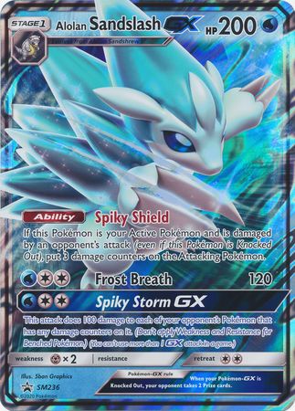 Alolan Sandslash GX (SM236) (Jumbo Card) [Sun & Moon: Black Star Promos] | Chromatic Games