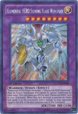 Elemental HERO Shining Flare Wingman [LCGX-EN050] Secret Rare | Chromatic Games