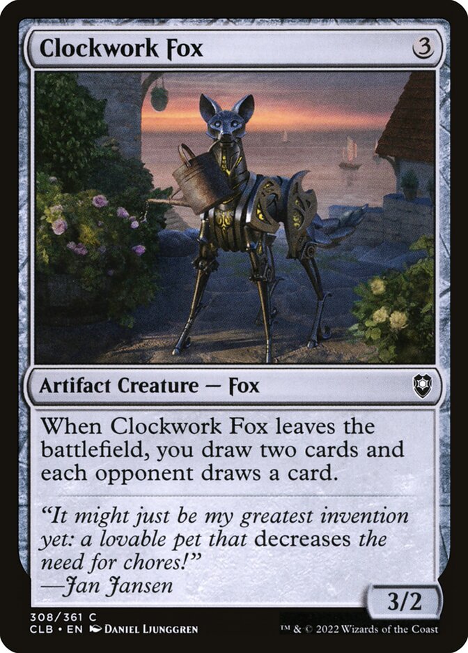 Clockwork Fox 308 (Commander Legends: Battle for Baldur's Gate)  | Chromatic Games