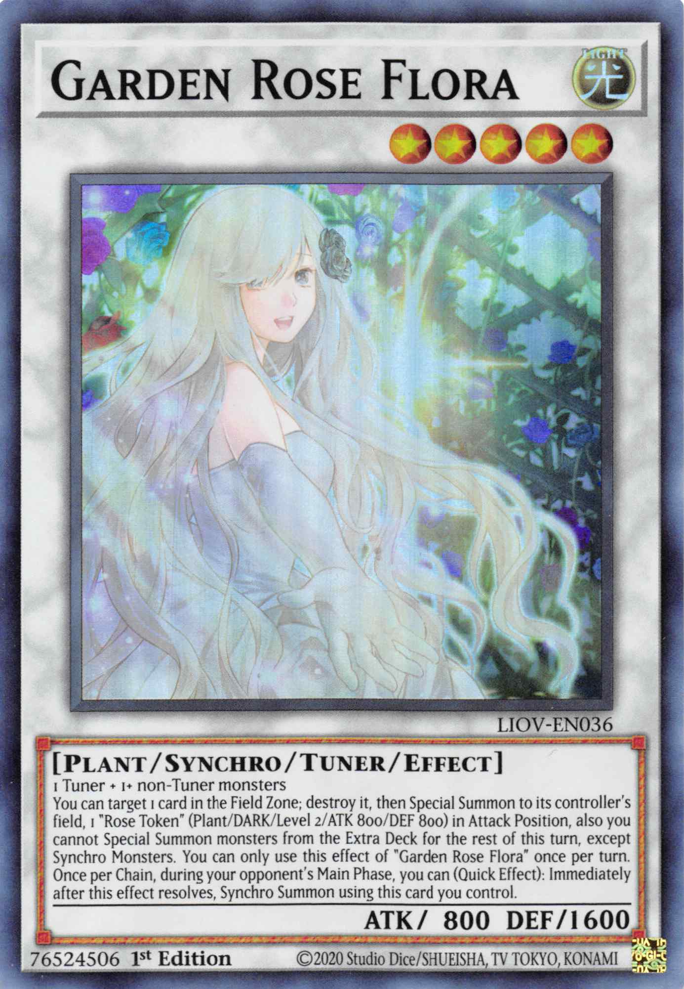 Garden Rose Flora [LIOV-EN036] Super Rare | Chromatic Games