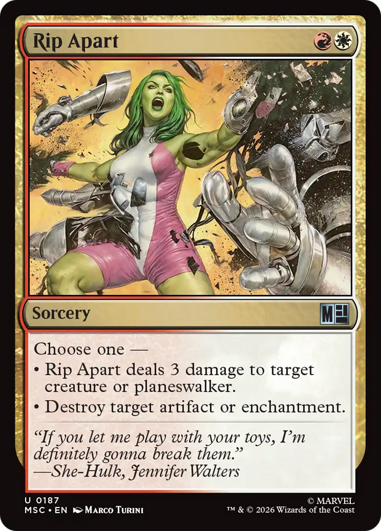 Rip Apart (Surge Foil) [Marvel Super Heroes Commander] | Chromatic Games