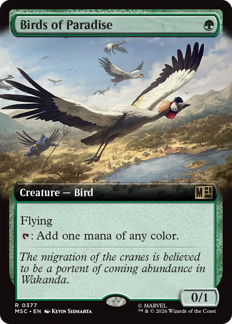 Birds of Paradise (Extended Art) [Marvel Super Heroes Commander] | Chromatic Games