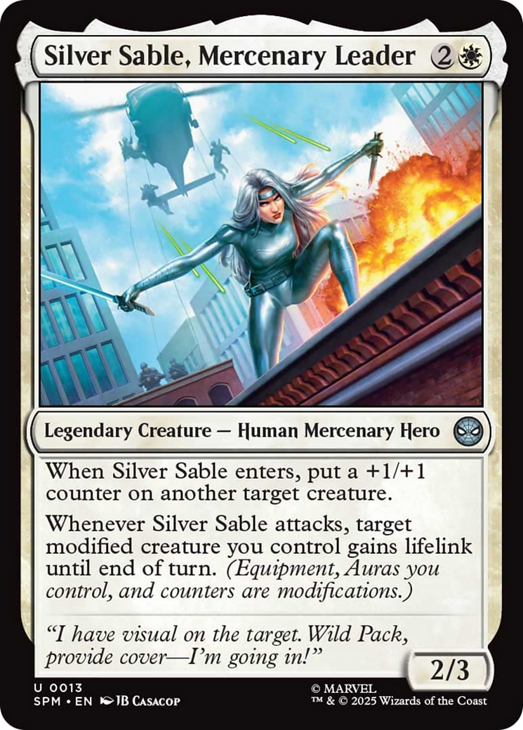Silver Sable, Mercenary Leader [Marvel's Spider-Man] | Chromatic Games