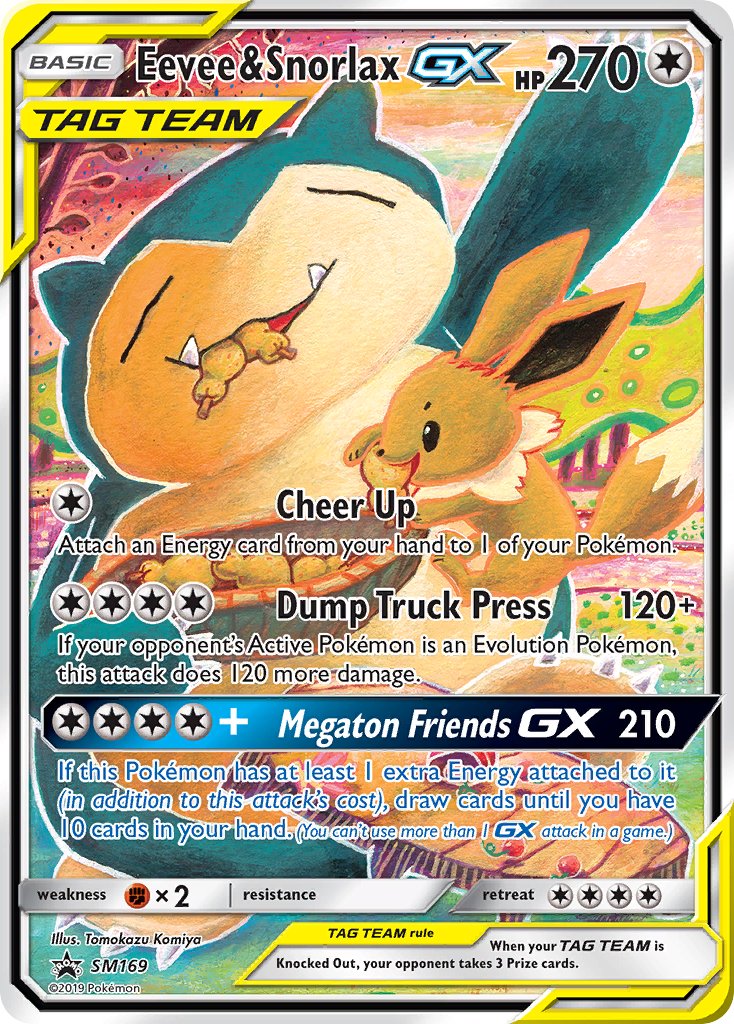 Eevee & Snorlax GX (SM169) [Sun & Moon: Black Star Promos] | Chromatic Games