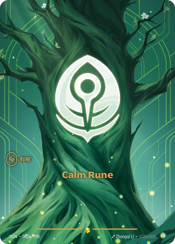 Calm Rune 042a/298 (Origins)  - Foil | Chromatic Games