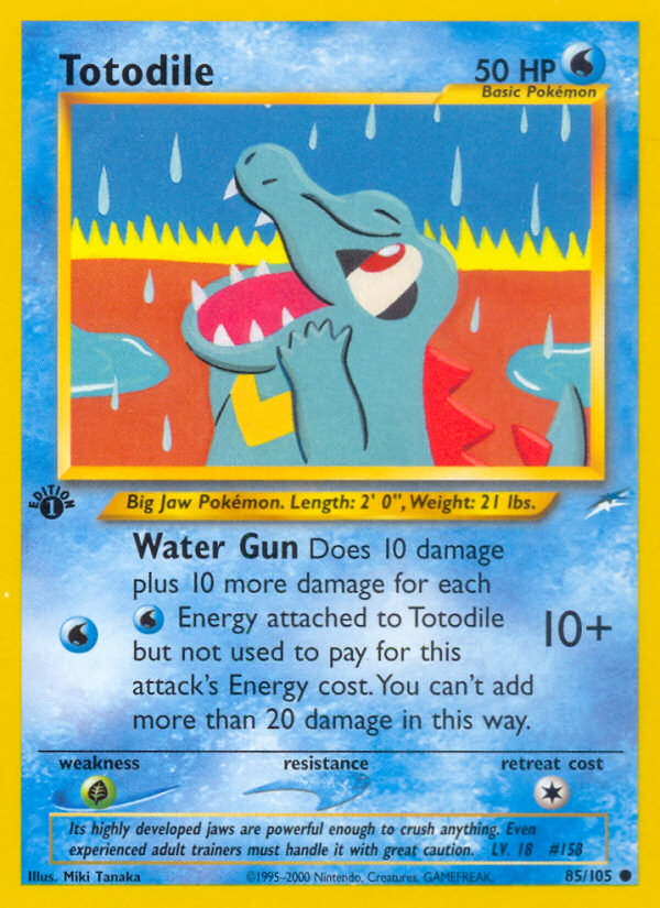 Totodile (85/105) [Neo Destiny 1st Edition] | Chromatic Games