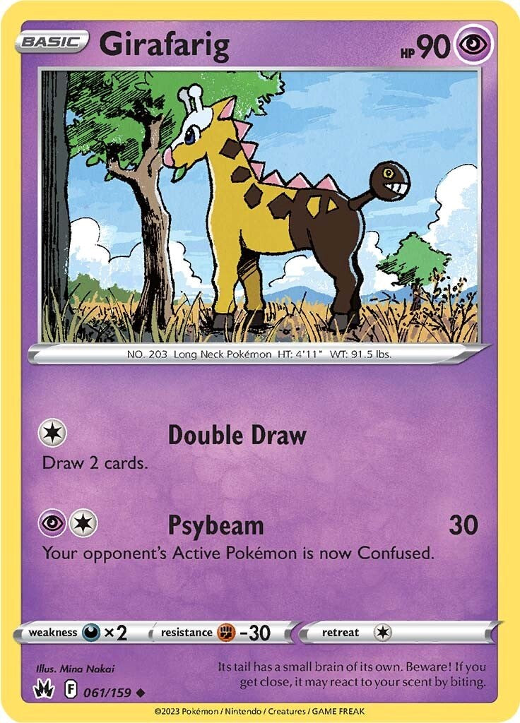 Girafarig (061/159) [Sword & Shield: Crown Zenith] | Chromatic Games