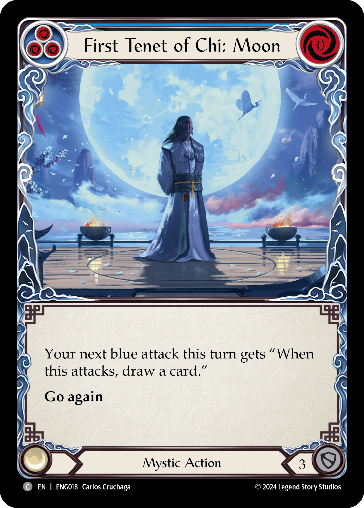 First Tenet of Chi: Moon [ENG018] (Part the Mistveil Enigma Blitz Deck) | Chromatic Games