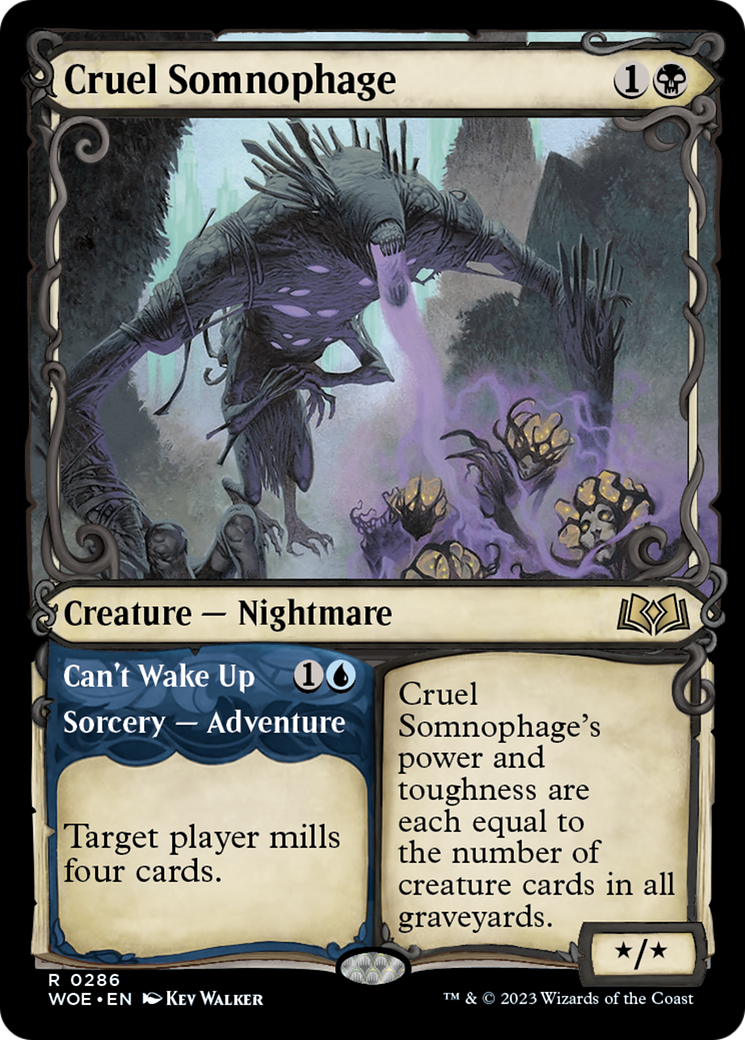 Cruel Somnophage // Can't Wake Up (Showcase) [Wilds of Eldraine] | Chromatic Games