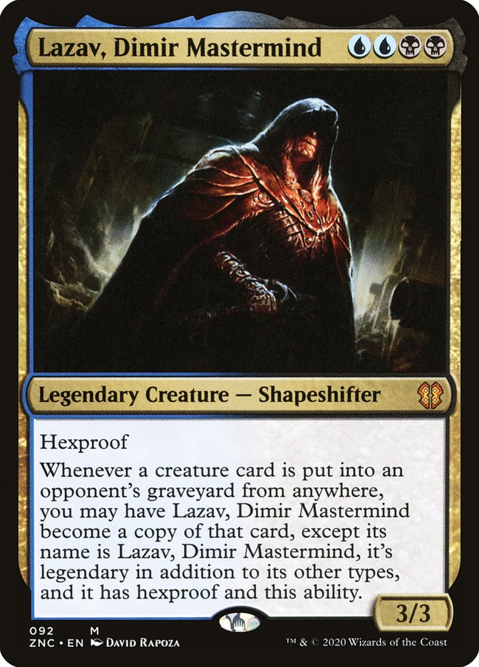 Lazav, Dimir Mastermind 92/142 (Commander: Zendikar Rising)  | Chromatic Games