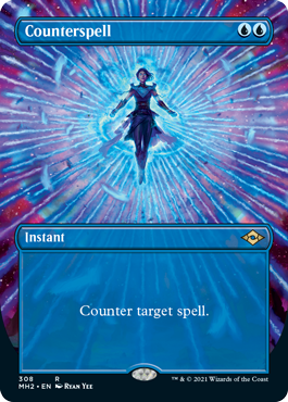 Counterspell (Borderless Alternate Art) [Modern Horizons 2] | Chromatic Games