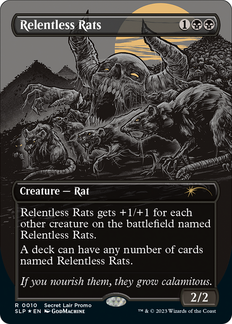 Relentless Rats (Borderless) [Secret Lair Showdown] | Chromatic Games