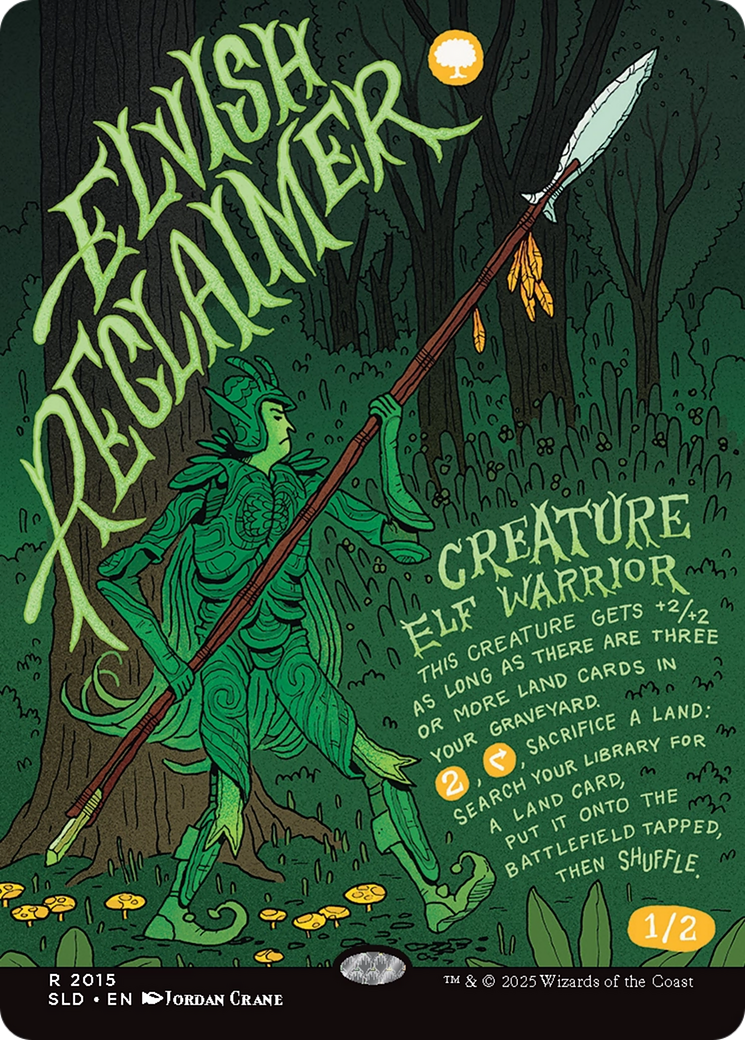 Elvish Reclaimer (Rainbow Foil) [Secret Lair Drop Series] | Chromatic Games