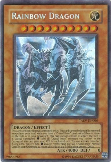 Rainbow Dragon (Chaos Neos Misprint) [TAEV-EN006] Ghost Rare | Chromatic Games