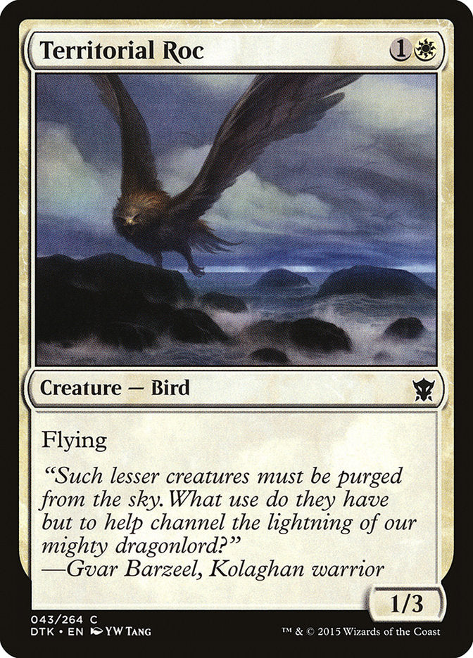 Territorial Roc 43/264 (Dragons of Tarkir)  | Chromatic Games