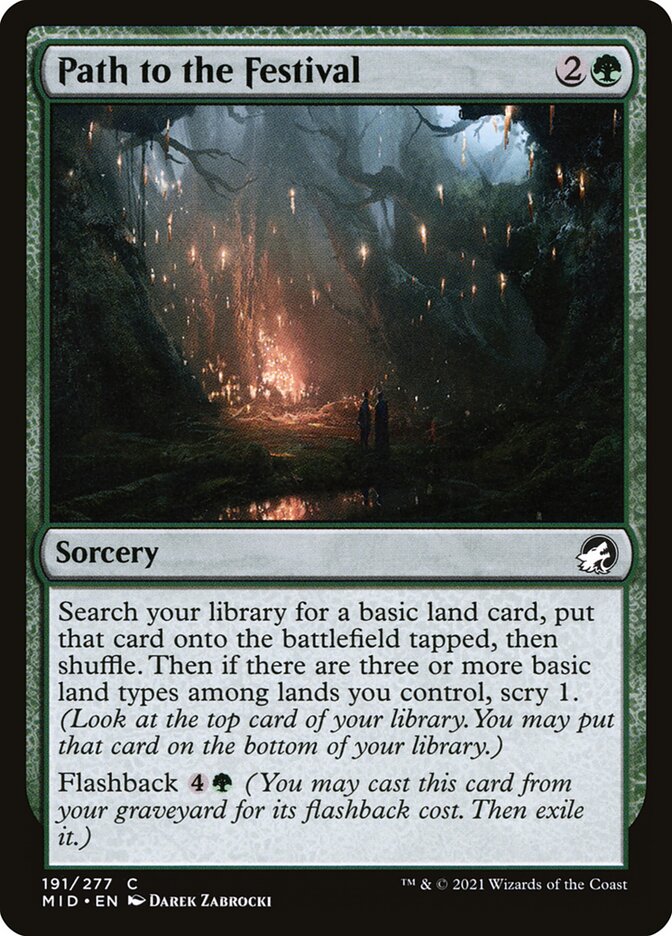 Path to the Festival 191/277 (Innistrad: Midnight Hunt)  - Foil | Chromatic Games