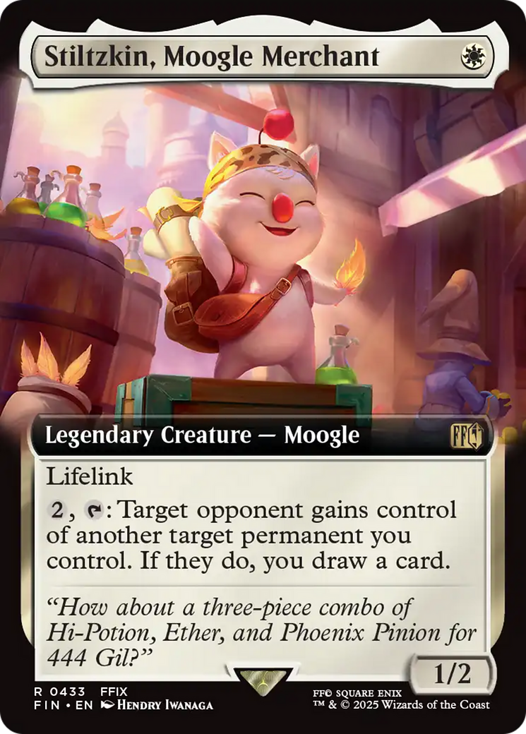 Stiltzkin, Moogle Merchant (Extended Art) [FINAL FANTASY] | Chromatic Games