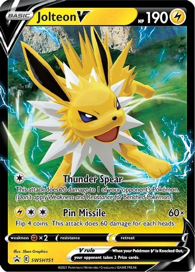 Jolteon V (SWSH151) [Sword & Shield: Black Star Promos] | Chromatic Games