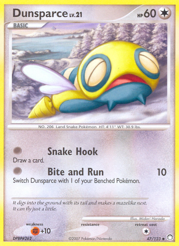 Dunsparce (47/123) [Diamond & Pearl: Mysterious Treasures] | Chromatic Games