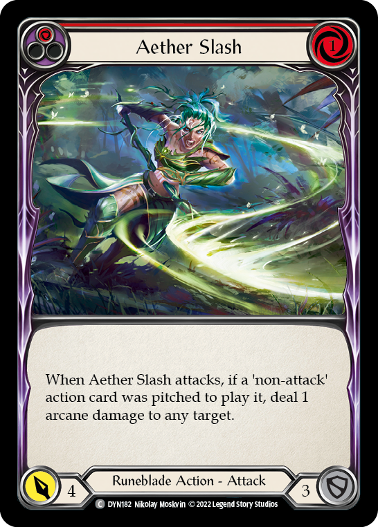 Aether Slash (Red) [DYN182] (Dynasty) | Chromatic Games