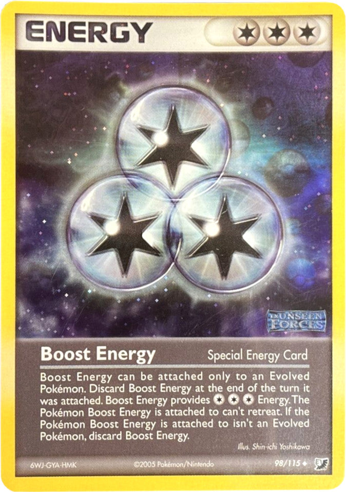 Boost Energy (98/115) (Stamped) [EX: Unseen Forces] | Chromatic Games