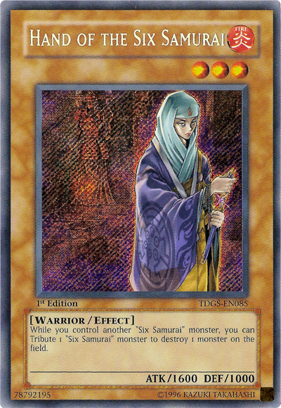 Hand of the Six Samurai [TDGS-EN085] Secret Rare | Chromatic Games