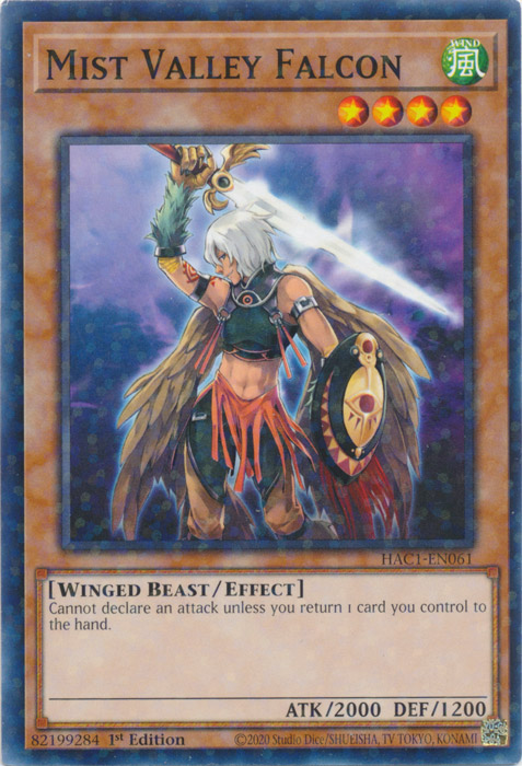 Mist Valley Falcon (Duel Terminal) [HAC1-EN061] Common | Chromatic Games