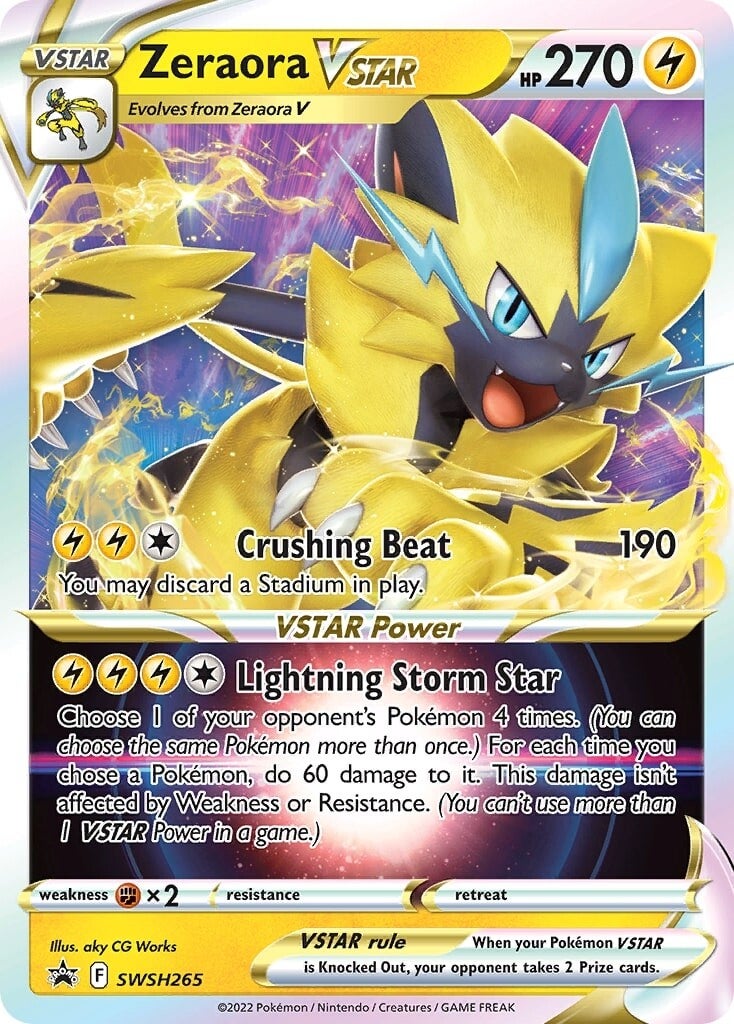 Zeraora VSTAR (SWSH265) (Jumbo Card) [Sword & Shield: Black Star Promos] | Chromatic Games