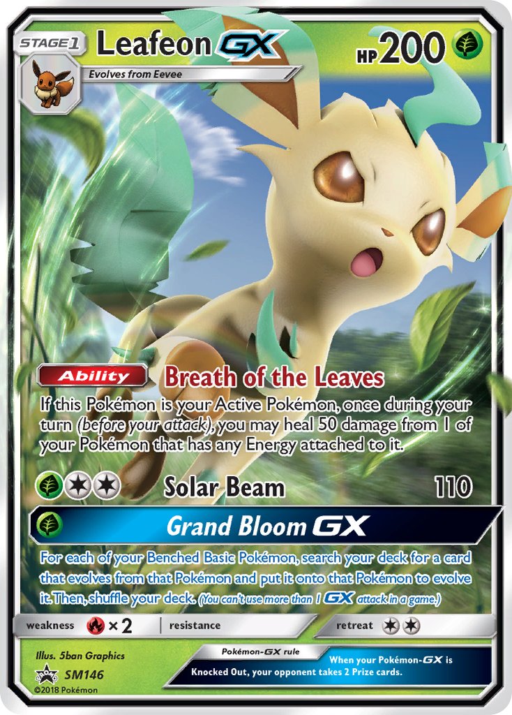 Leafeon GX (SM146) [Sun & Moon: Black Star Promos] | Chromatic Games