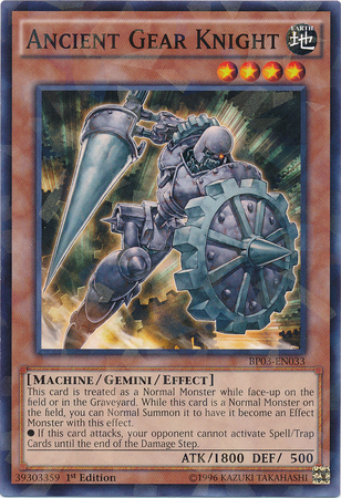 Ancient Gear Knight [BP03-EN033] Shatterfoil Rare | Chromatic Games