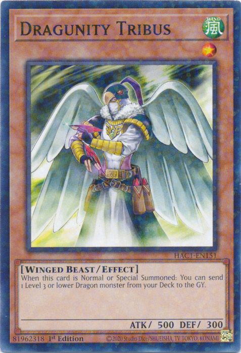 Dragunity Tribus (Duel Terminal) [HAC1-EN151] Common | Chromatic Games