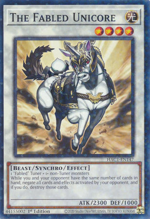 The Fabled Unicore (Duel Terminal) [HAC1-EN147] Common | Chromatic Games