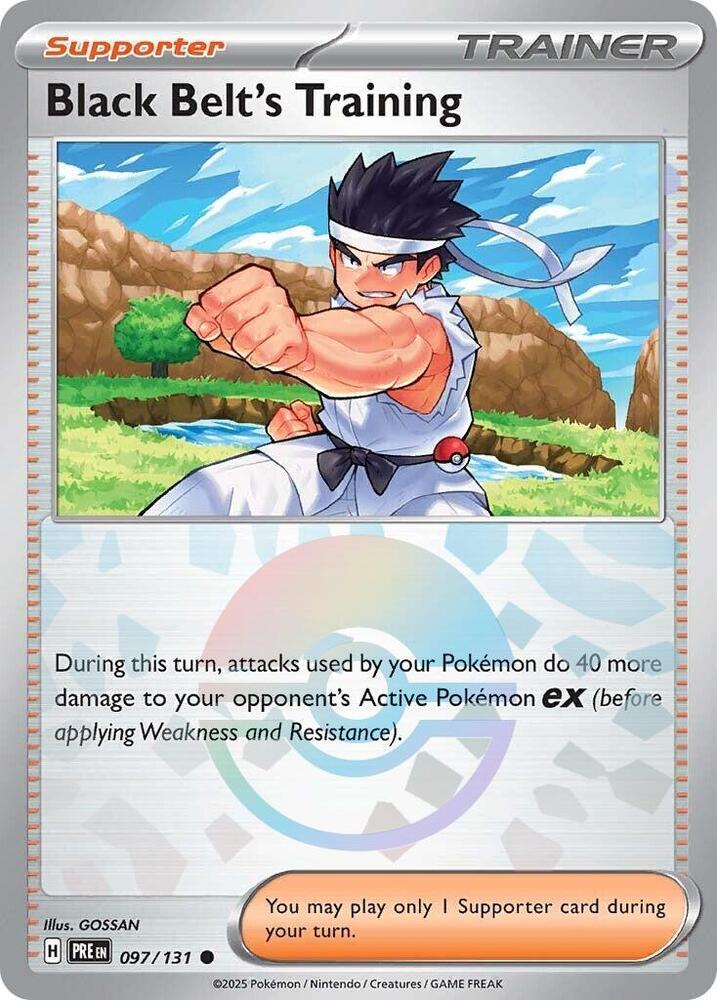 Black Belt's Training (097/131) (Poke Ball Pattern) [Scarlet & Violet: Prismatic Evolutions] | Chromatic Games