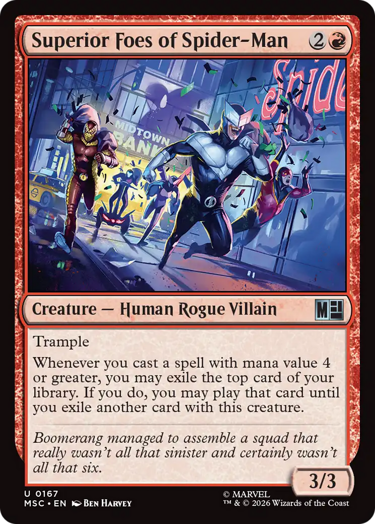 Superior Foes of Spider-Man (Surge Foil) [Marvel Super Heroes Commander] | Chromatic Games