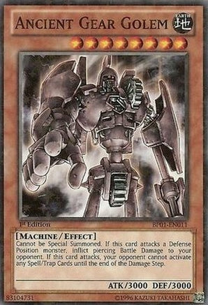 Ancient Gear Golem [BP01-EN011] Starfoil Rare | Chromatic Games