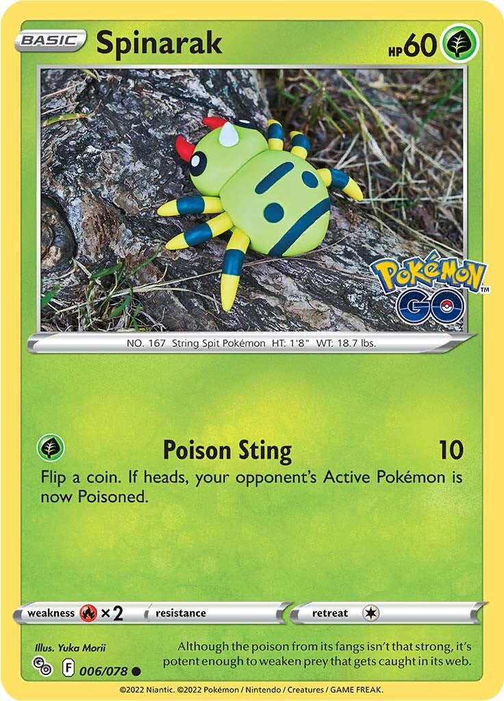 Spinarak (006/078) [Pokémon GO] | Chromatic Games