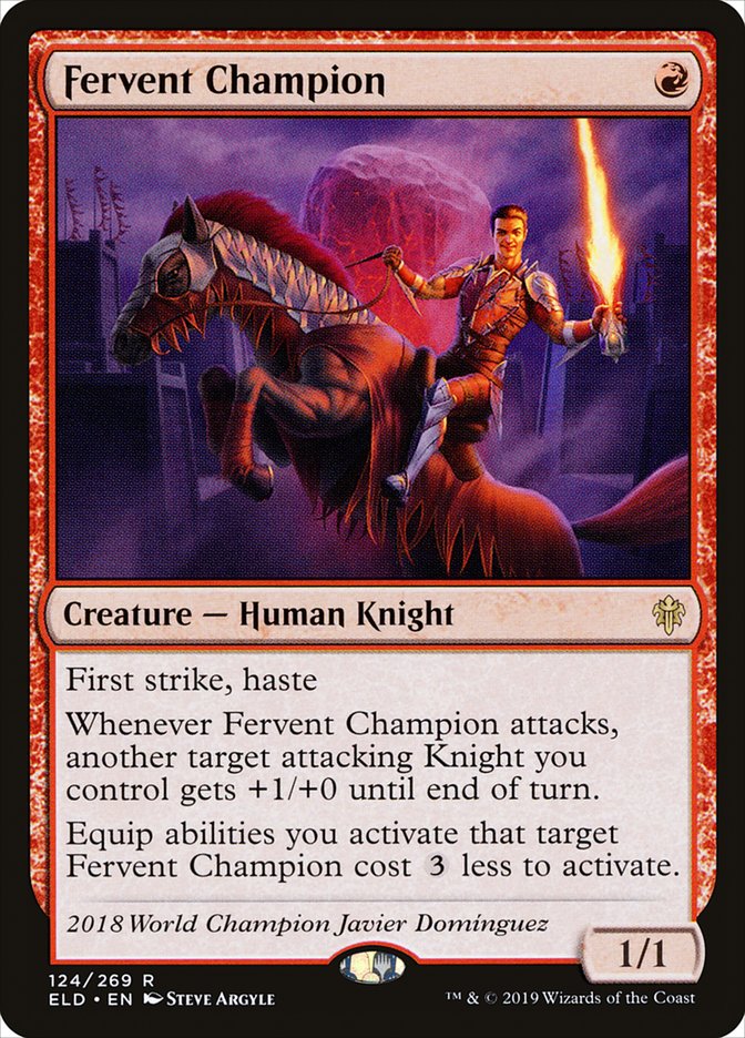 Fervent Champion 124 (Throne of Eldraine)  | Chromatic Games