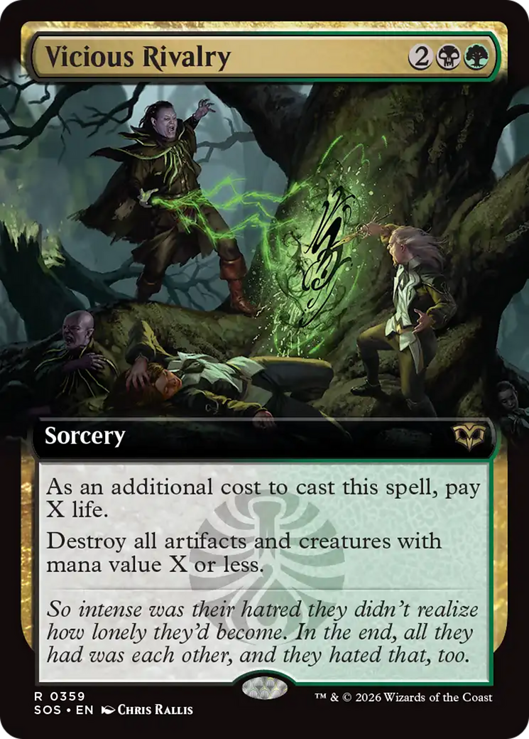 Vicious Rivalry (Extended Art) [Secrets of Strixhaven] | Chromatic Games