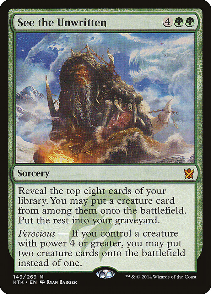 See the Unwritten 149/269 (Khans of Tarkir)  | Chromatic Games