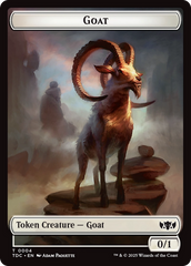 Goat // Timeless Witness Double-Sided Token [Tarkir: Dragonstorm Commander Tokens] | Chromatic Games