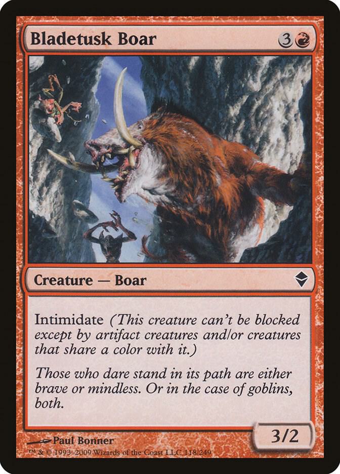 Bladetusk Boar 118/249 (Zendikar)  | Chromatic Games