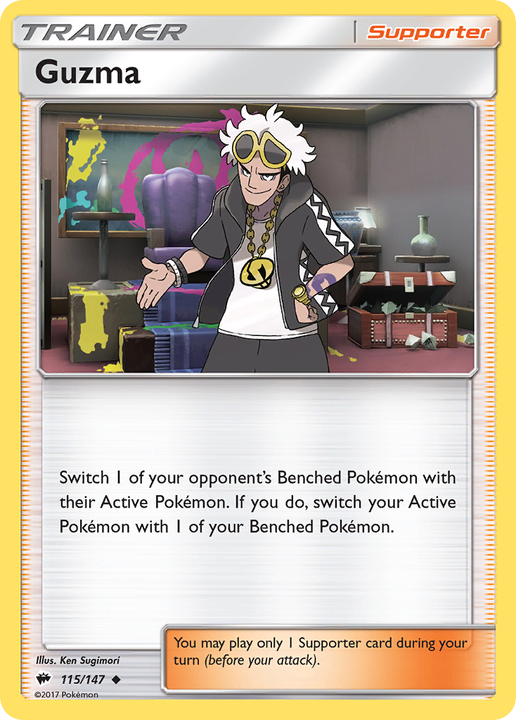 Guzma (115/147) [Sun & Moon: Burning Shadows] | Chromatic Games