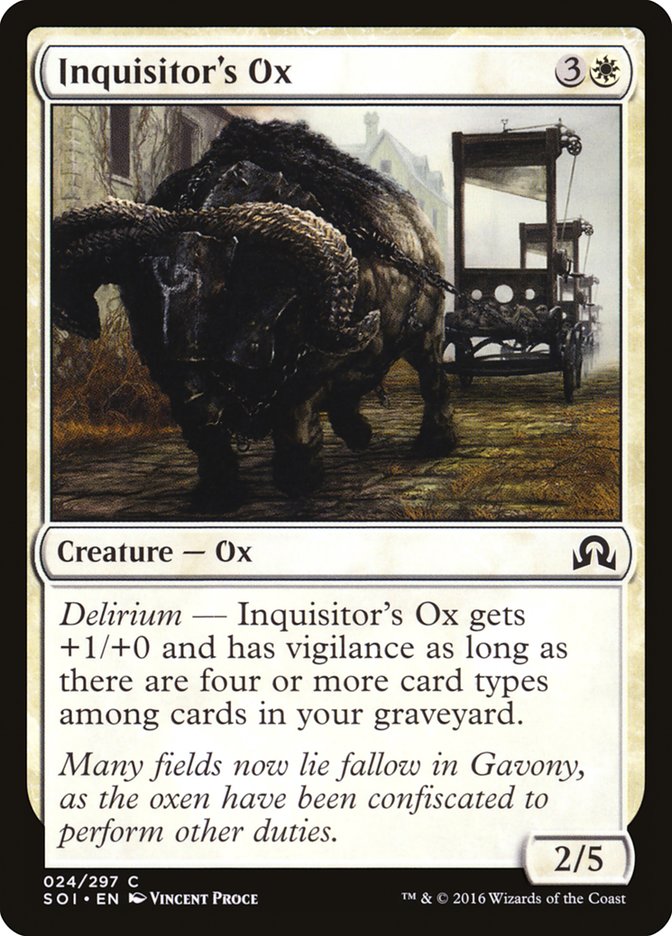 Inquisitor's Ox 24/297 (Shadows over Innistrad)  | Chromatic Games