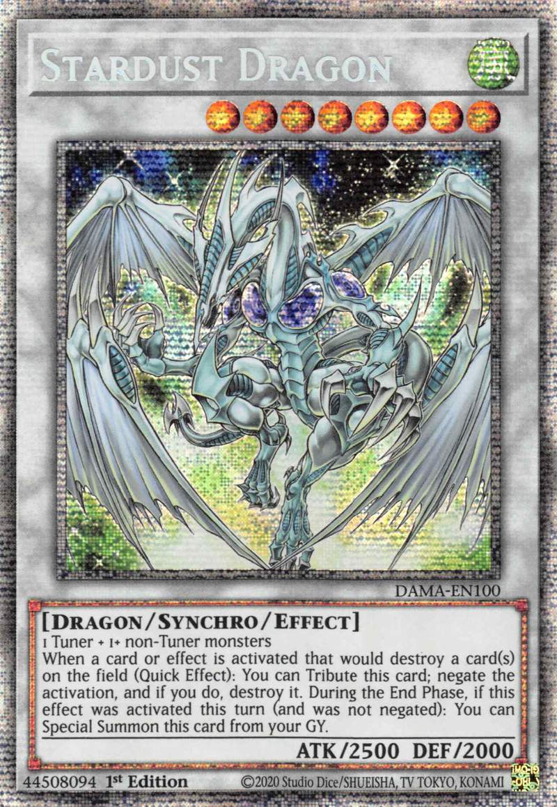 Stardust Dragon [DAMA-EN100] Starlight Rare | Chromatic Games